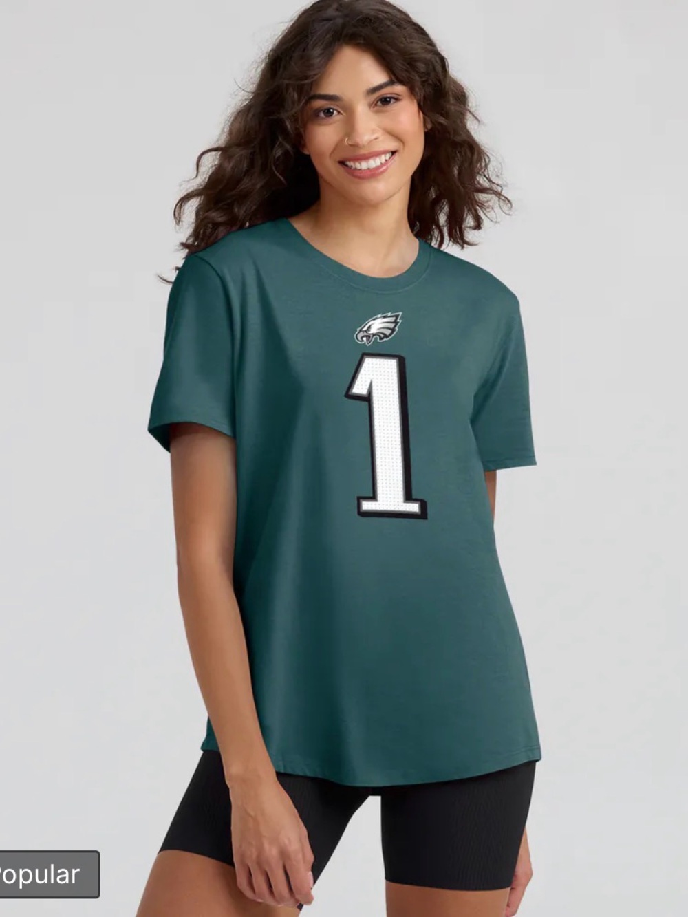 Jalen Hurts Philadelphia Eagles Nike Women's T-Shirt - midnight green size small